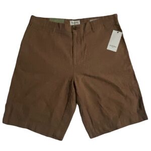 Slim Fit Flat Front Chino Shorts